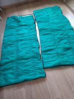 2 groene slaapzakken 70 x 1.65 cm/ samen 12 €, Caravans en Kamperen, Ophalen, Gebruikt