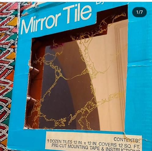 Carreaux de miroir vintage en verre fumé des années 80, Maison & Meubles, Accessoires pour la Maison | Décorations murale, Enlèvement ou Envoi