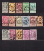 België 1893-1900 OBP 53-67 volledige reeks gestempeld, Verzenden, Gestempeld, Gestempeld