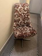 Chaise bureau vintage marron brun psychédélique Swivel, Huis en Inrichting, Fauteuils, Ophalen, Gebruikt
