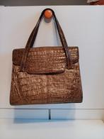 Handtas in krokodillen leder binnen voering leder, Handtassen en Accessoires, Tassen | Damestassen, Ophalen, Handtas