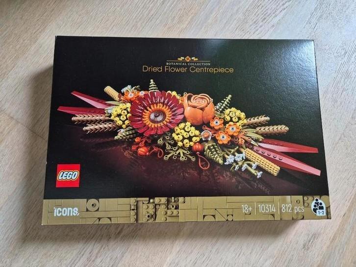 Bloemstuk herfst met gedroogde bloemen  Lego 10314 NIEUW, Hobby en Vrije tijd, Overige Hobby en Vrije tijd, Nieuw, Ophalen of Verzenden