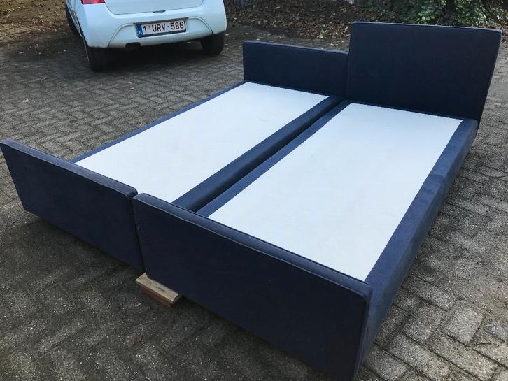 Bed Box Spring (x2) + Matras (optioneel)       µ9z, Maison & Meubles, Chambre à coucher | Lits boxsprings, Enlèvement ou Envoi