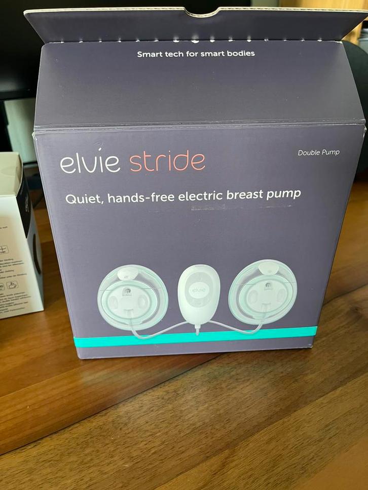 Elvie Stride double pump borstkolf + zoogcompressen, Kinderen en Baby's, Babyvoeding en Toebehoren, Borstkolf, Ophalen