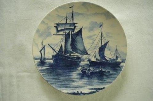 Oud bord om op te hangen boten Villeroy & Boch, Antiek en Kunst, Antiek | Keramiek en Aardewerk, Ophalen of Verzenden