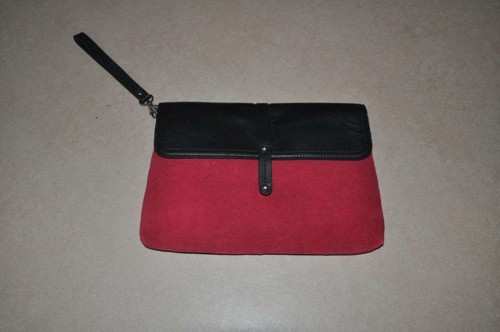 Tweekleurig nieuwe Clutch, Ophalen of Verzenden, Nieuw, Rood, Handtas