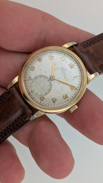 Zeldzaam Omega Bumper horloge 1948, zwaar verguld! Cal. 342 beschikbaar voor biedingen