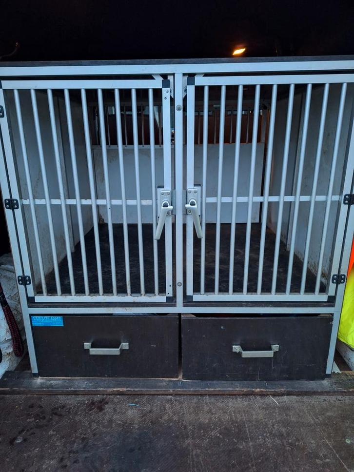 Dubbele Hondenbench, Animaux & Accessoires, Maisons pour chiens, Enlèvement