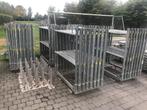 100m2 stelling met 40 ijzeren vloeren!!, Doe-het-zelf en Bouw, Steigers, Ophalen, Zo goed als nieuw, Gevelsteiger, 5 meter of hoger