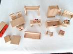 Houten meubels voor poppenhuis, Kinderen en Baby's, Speelgoed | Poppenhuizen, Ophalen of Verzenden, Gebruikt, Poppenhuis
