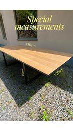 Table à manger industrielle/rustique spacieuse, Maison & Meubles, Métal, 100 à 150 cm, Rectangulaire, Enlèvement