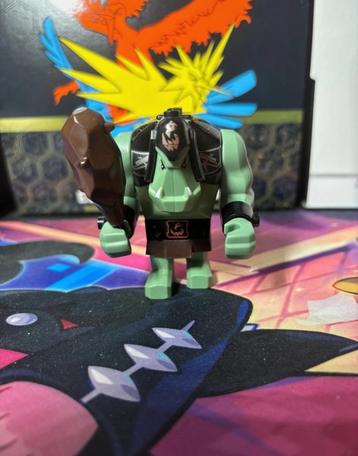 Minifigure de Troll Lego Castle Sand Green avec armure noire, Enlèvement ou Envoi, Comme neuf, Lego