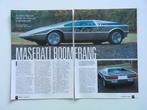 Article sur le Maserati Boomerang, Enlèvement ou Envoi, Comme neuf, Autres marques