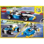 Lego Creator : race auto / auto / speedboot (3 in1) (31072), Comme neuf, Ensemble complet, Lego, Enlèvement ou Envoi