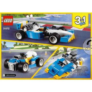 Lego Creator : race auto / auto / speedboot (3 in1) (31072)