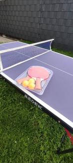 Table de Mini ping pong avec raquette et balles neuves., Nieuw, Inklapbaar, Tafel Outdoor, Ophalen
