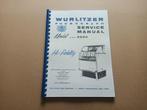 Service Manual: Wurlitzer 2204 (1958) jukebox nieuw !!, Verzamelen, Automaten | Jukeboxen, Wurlitzer, Ophalen of Verzenden