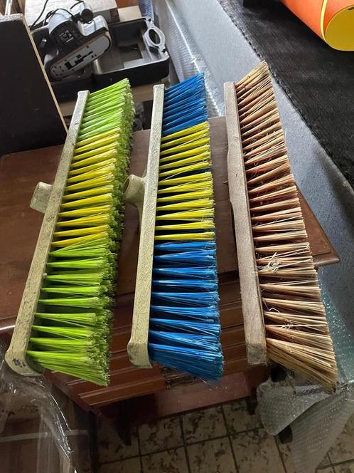 6 brede nylon borstels – 50 cm – voor binnen & buiten, Huis en Inrichting, Schoonmaakartikelen, Bezem of Borstel, Ophalen