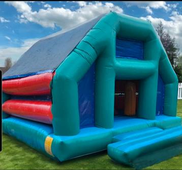 Maxi-Springkasteel Mega-obstakel funhouse te koop., Hobby en Vrije tijd, Ophalen