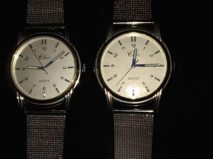 Montres "Habillées" Homme/Femme Vintage, Handtassen en Accessoires, Horloges | Antiek, Polshorloge, Staal, 1960 of later, Met bandje