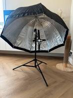 Fotoset: flitstatief + camerastatief, Enlèvement, Comme neuf, Studio photo complet