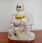 Michelin: Bibendum met zijn hond Bubbles uit Gietijzer., Ophalen of Verzenden, Gebruikt, Overige typen