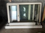 Raam met vleugel draai-kip en vliegenraam, Doe-het-zelf en Bouw, Glas en Ramen, Ophalen, Gebruikt, Gevelraam of Ruit, Dubbelglas