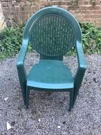 Tuinstoelen + tafel, Tuin en Terras, Tuinstoelen, Ophalen, Gebruikt, Kunststof, Stapelbaar