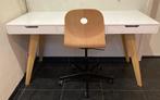 Bureau met verstelbare bureaustoel, Huis en Inrichting, Ophalen, In hoogte verstelbaar, Gebruikt, Bureau