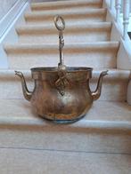 Antieke koperen haardketel, Antiek en Kunst, Ophalen of Verzenden