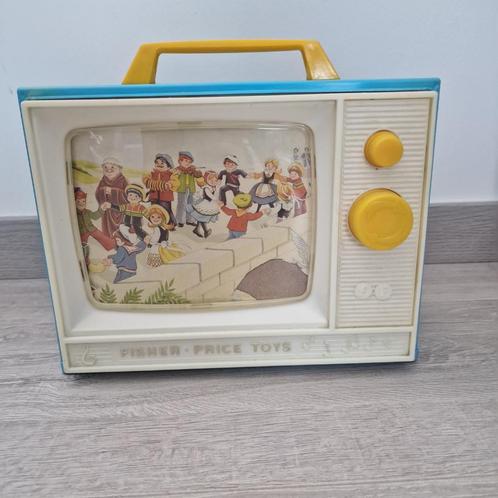 Vintage Fisher Price tv, Kinderen en Baby's, Speelgoed | Fisher-Price, Zo goed als nieuw, Met geluid, Ophalen of Verzenden
