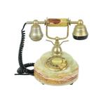 Italiaanse Onyx Marmeren Draaischijf Telefoon 18 Karaat Goud, Telecommunicatie, Ophalen of Verzenden, Gebruikt, Met draaischijf