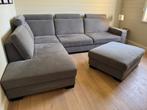 Sofa - Modulaire hoekstoel met tong- en voetenbank, Ophalen, Gebruikt, Minder dan 75 cm, Hoekbank