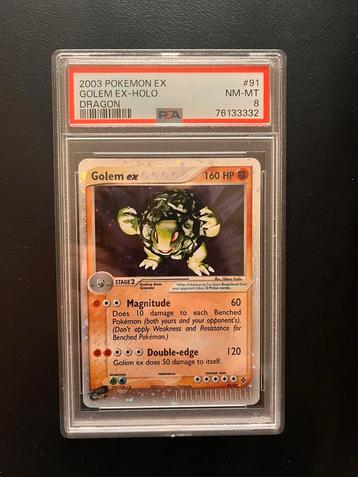 Golem ex Dragon psa8 Pokémon 