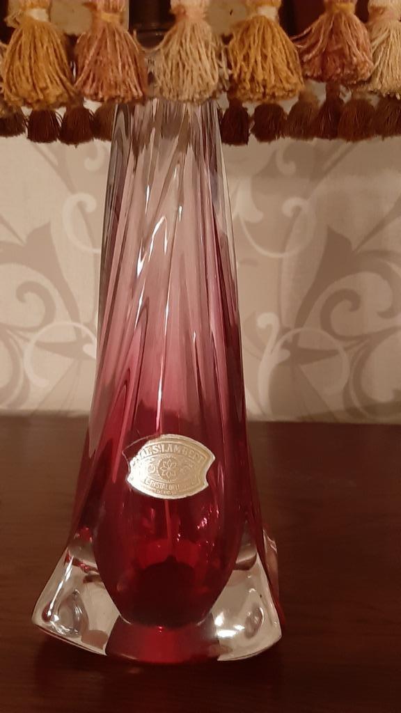 Val Saint lambert voet voor lampedair, Antiquités & Art, Antiquités | Verre & Cristal, Enlèvement