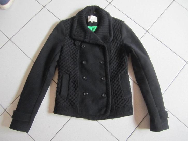 Jas Essentiel Antwerp maat 36, Kleding | Dames, Jassen | Winter, Zo goed als nieuw, Maat 36 (S), Zwart, Ophalen of Verzenden