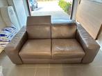 Tweezit in leder, Huis en Inrichting, Zetels | Zetels, Ophalen, Gebruikt, 150 tot 200 cm, Tweepersoons