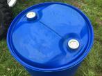Blauwe kunststof vaten (220 liter), Tuin en Terras, Regentonnen, 150 liter of meer, Ophalen, Gebruikt, Kunststof