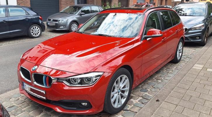 Bmw 318i, Auto's, BMW, Particulier, Open dak, Sportpakket, Benzine, Euro 6, Break, 4 deurs, Handgeschakeld, Rood, Beige, Leder en Stof