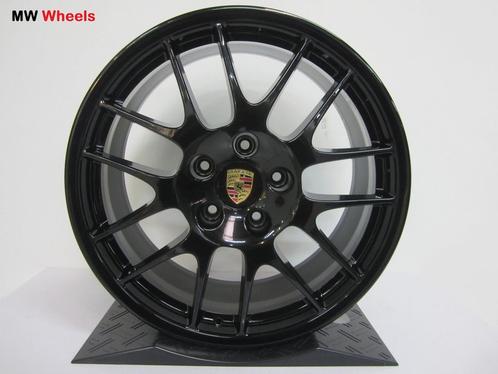 Porsche 20 inch Panamera RS Spyder velgen zwart nieuw, Auto-onderdelen, Banden en Velgen, Velg(en), 20 inch, Personenwagen, Gebruikt