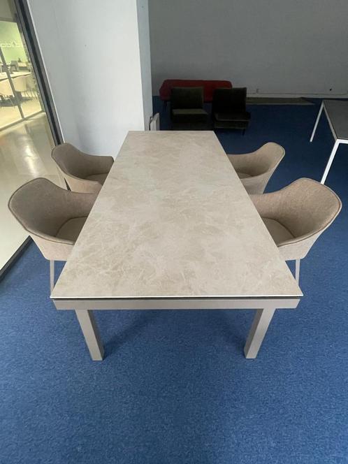 Eettafel LUCIA keramiek, verlengbaar L240cm(>300cm) x B100cm, Huis en Inrichting, Tafels | Eettafels, Nieuw, 100 tot 150 cm, 200 cm of meer