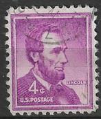 USA 1954 - Yvert 589 - Abraham Lincoln (ST), Postzegels en Munten, Postzegels | Amerika, Verzenden, Gestempeld