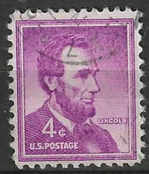 USA 1954 - Yvert 589 - Abraham Lincoln (ST), Postzegels en Munten, Postzegels | Amerika, Gestempeld, Verzenden