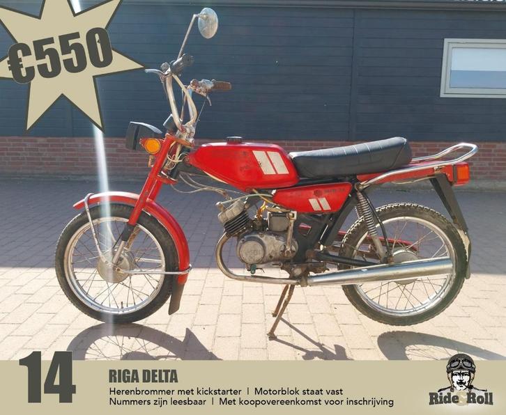 19x oldtimer brommer motor Batavus Moby KTM Dapp BMW Vespa, Fietsen en Brommers, Brommers | Overige merken, Ophalen
