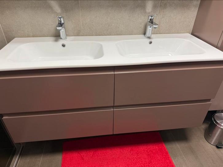 Dubbele wasbakken Lumen, Huis en Inrichting, Badkamer | Badkamermeubels, Zo goed als nieuw, Ophalen