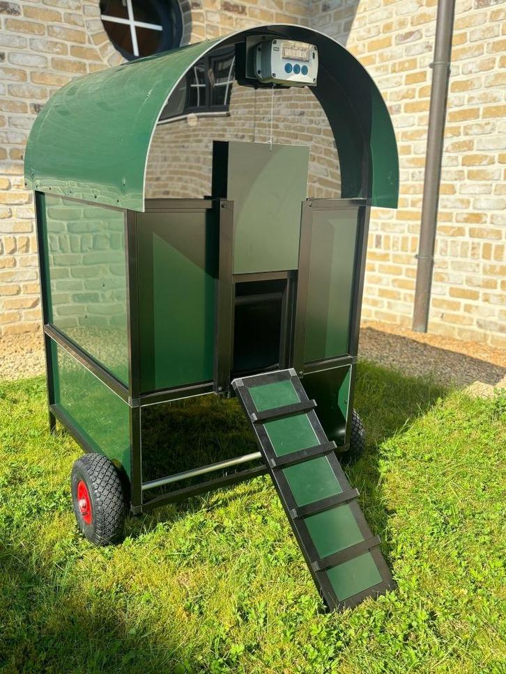 kippenhok Calimero Verhoogd - groen - weg met bloedluis, Dieren en Toebehoren, Pluimvee | Toebehoren, Nieuw, Kippenhok of Kippenren