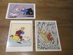 3 ORIGINELE POSTKAARTEN KUIFJE TINTIN HERGE, Collections, Autres thèmes, Non affranchie, Enlèvement ou Envoi