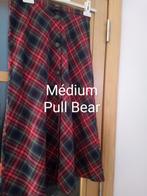 Jupe femme à carreaux rouge médium, Enlèvement, Taille 38/40 (M), Rouge, Sous le genou