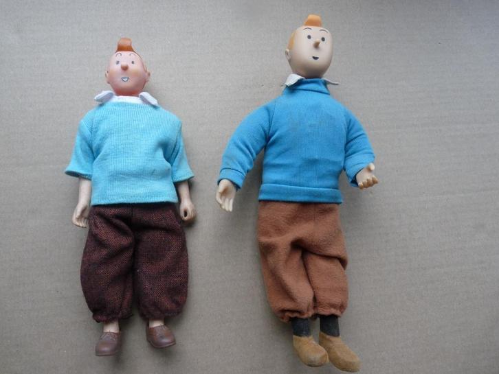 Tintin - 2 Poupées de collection, Boeken, Stripverhalen, Gelezen, Verzenden