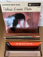 Koffer met 10 inch vinyl platen nostalgie 20 stuks, Antiek en Kunst, Ophalen of Verzenden